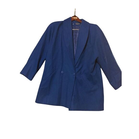 Harve Benard Jackets & Blazers - Harve Benard Women's Blue Coat  Blazer Jacket Size 16Business Solid